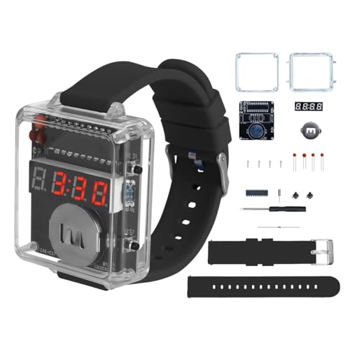 Fasizi DIY Clock Soldering Kit with 4-Digit Display... - Maison & Cuisine en promo à 7.99€