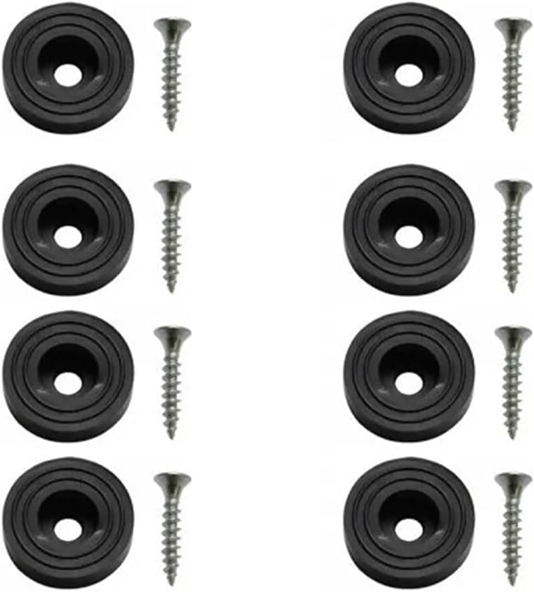 Piedini in Gomma con Vite - Gomma Semi Rigida Antiscivolo... - Maison & Cuisine Amazon Italie à 6.00€