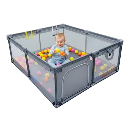 Relaxdays Parc pour bébé 120x180 cm, Jeux, 50 balles... - Sports & Fitness en promo à 49.99€