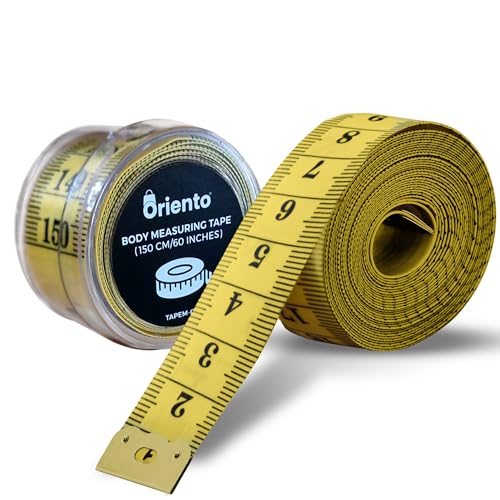ORIENTO Mètre Ruban pour Corps et Couture 150 cm/60 Pouces... - Bricolage & Outils Amazon France à 2.99€