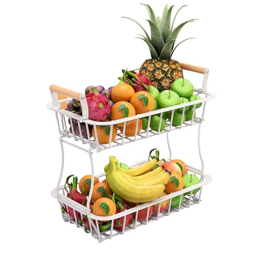 Relaxdays Obstkorb 2-stöckig, Obstschale für die Küche... - Maison & Cuisine Amazon Allemagne à 19.99€