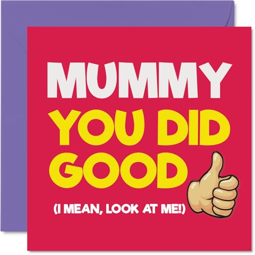 Mummy Birthday Card - You Did Good - Happy Birthday Card... - Auto & Motorcycle Amazon UK à 2.12€