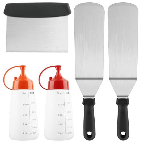 Haultery Griddle Accessories Set - 2 Spatulas, 2 Squeeze... - Jardin & Extérieur Amazon Royaume-Uni à 5.99€