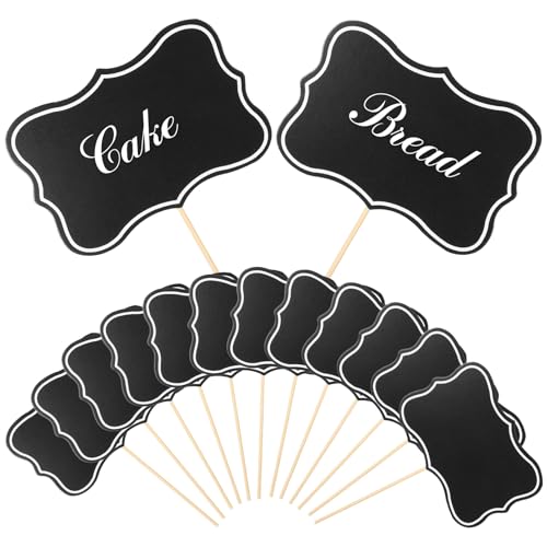 Yuomeaz 50Pcs Food Flags, Black Food Labels for Buffet... - High-Tech & Électronique Amazon Royaume-Uni à 1.99€