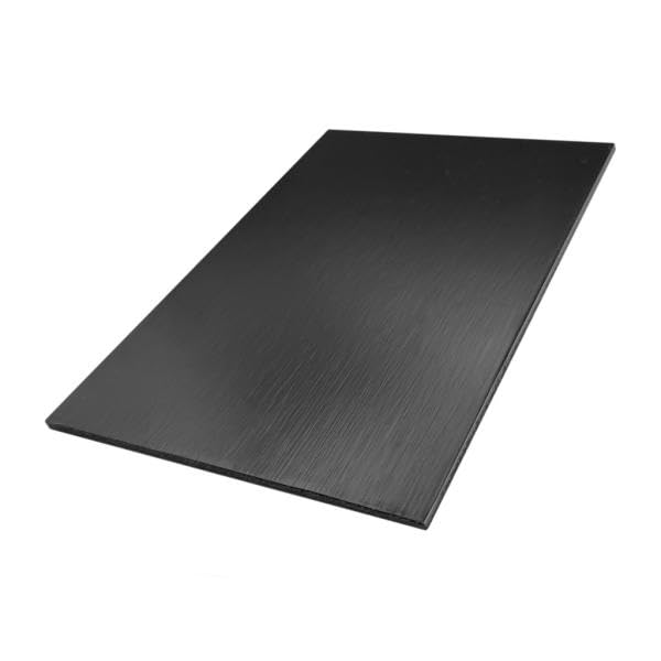 Aluverbundplatte | einseitig Schwarz gebürstet | 3mm |... - Bricolage & Outils Amazon Allemagne à 6.31€