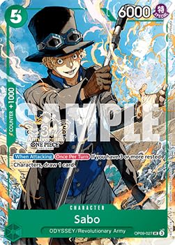 Sabo (OP09-027) (V.1) UP Uncommon Englisch Boosterfrisch... - Jeux Vidéo & Consoles en promo à 1.60€