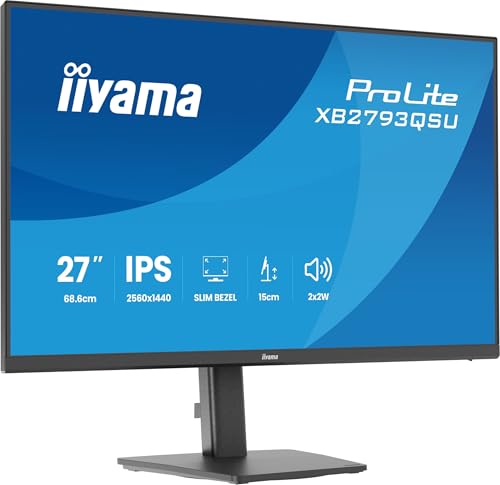 iiyama Prolite XB793QSU-B1 68,5cm 27" IPS LED-Monitor QHD... - High-Tech & Électronique Amazon Allemagne à 190.00€