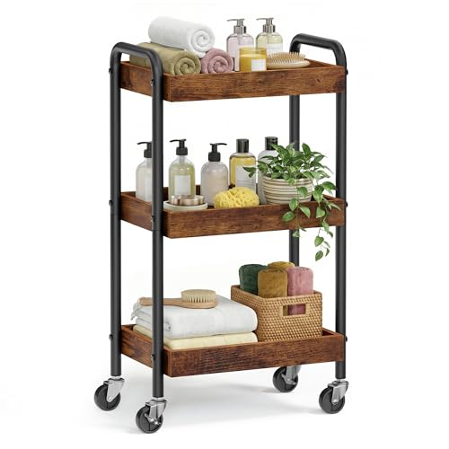 SONGMICS Chariot de Rangement à roulettes, Desserte... - Maison & Cuisine en promo à 29.99€