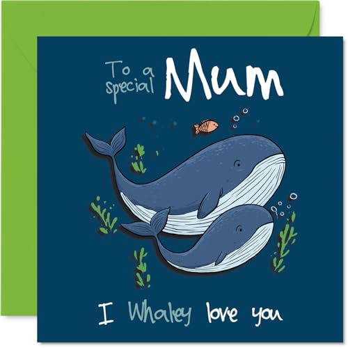 Mum Birthday Card - I Whaley Love You - Happy Birthday Card... - Jouets & Jeux Amazon Royaume-Uni à 1.96€