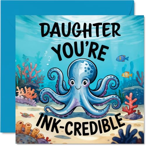 Daughter Birthday Card - Youre Ink Credible - Happy... - Auto & Motorcycle Amazon UK à 2.35€