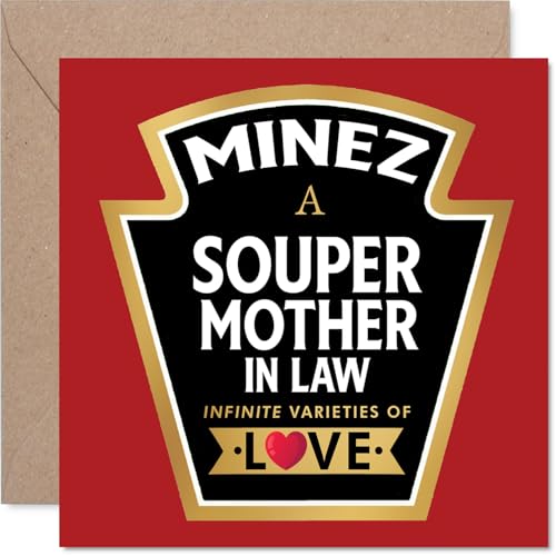 Mother in Law Birthday Card - Souper - Happy Birthday Card... - Auto & Moto Amazon Royaume-Uni à 2.61€