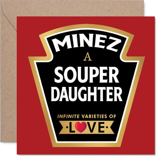 Daughter Birthday Card - Souper - Happy Birthday Card for... - Auto & Motorcycle Amazon UK à 2.35€