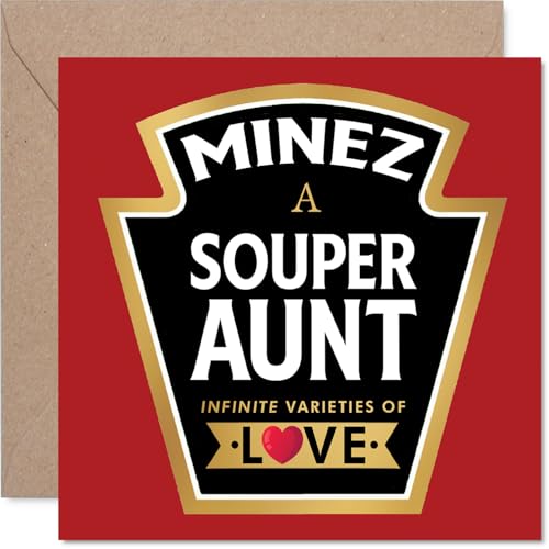 Aunt Birthday Card - Souper - Happy Birthday Card for Aunt... - Auto & Motorcycle Amazon UK à 2.72€