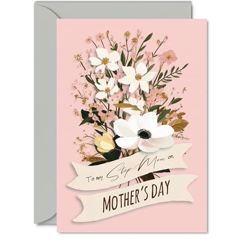 Step Mom Mothers Day Card - For Everything - Happy Mothers... - Beauty & Fragrances Amazon UK à 2.08€