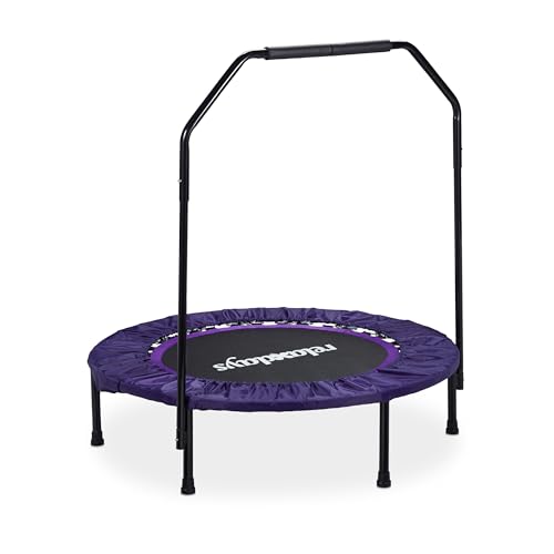 Relaxdays Trampolín Plegable con Barra, Ø 102 cm, hasta 120... - High-Tech & Électronique en promo à 54.99€