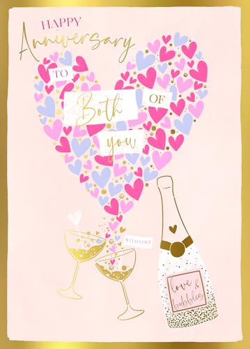Happy Anniversary To Both Of You Luxury Greeting Card By... - Auto & Motorcycle Amazon UK à 1.39€