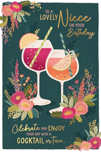 Lovely Niece Stylish Birthday Card by Wishing Well, 6 X 9... - Auto & Motorcycle Amazon UK à 1.89€