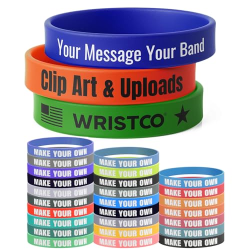 AuraWeave 1-1000 Stück personalisierte Silikonarmbänder mit... - Maison & Cuisine Amazon Allemagne à 1.99€