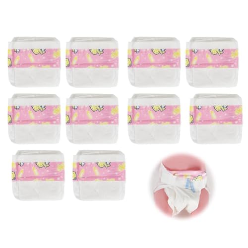 Baby Doll Diapers Pack, 10 Pieces Dolls Diapers Refill... - Jouets & Jeux Amazon Royaume-Uni à 0.99€