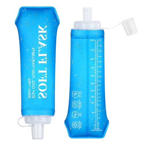 Euqvunn Gourde Souple 2 Pièces, Flasque Running 500ml... - Sports & Fitness Amazon France à 11.11€