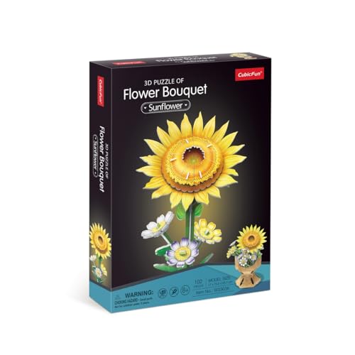 CubicFun 663303 Puzzle 3D de Flores, Girasol, Flor 3D en... - Jouets & Jeux Amazon Espagne à 8.19€
