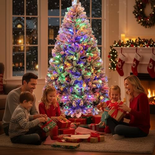 180cm Künstlicher Weihnachtsbaum mit Schneeflocken-Optik... - Maison & Cuisine Amazon Allemagne à 35.68€