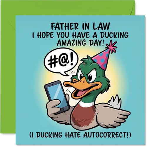 Father in Law Birthday Card - Ducking Amazing - Happy... - Auto & Motorcycle Amazon UK à 1.94€