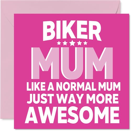 Mum Birthday Card - Awesome Biker Mum - Happy Birthday Card... - Sports & Fitness en promo à 2.39€