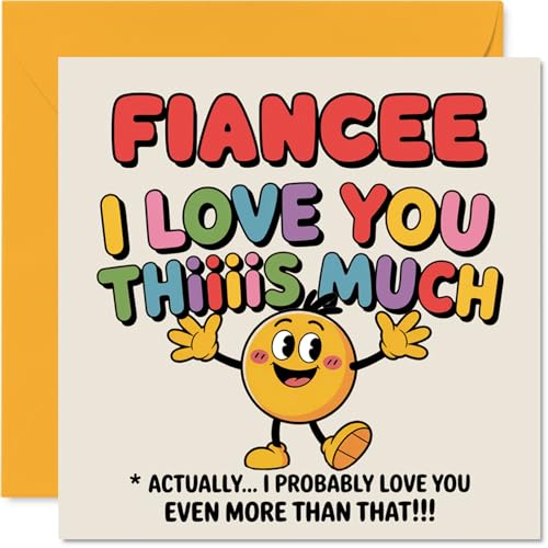 Fiancee Birthday Card - I Love You Thiiiis Much - Happy... - Auto & Moto Amazon Royaume-Uni à 1.94€