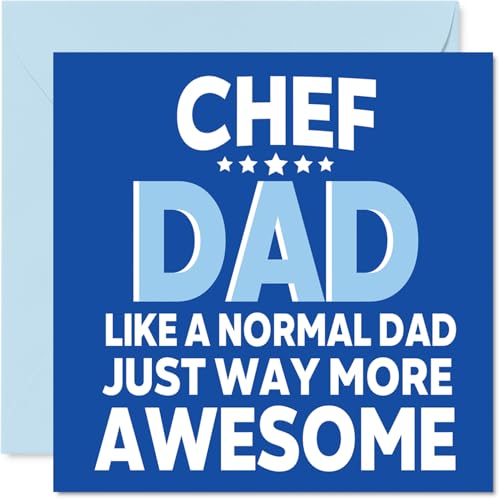 Dad Birthday Card - Awesome Chef Dad - Happy Birthday Card... - Auto & Motorcycle Amazon UK à 2.22€