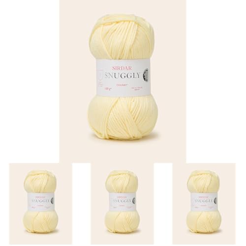 Sirdar Snuggly Chunky, Lemon 100g (Pack of 4) - Loisirs Créatifs Amazon Royaume-Uni à 16.96€