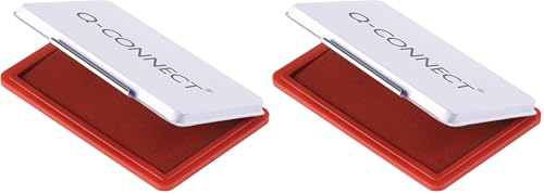 Q-Connect Stamp Pad Mtl Case Med Red (Pack of 2) - Amazon Royaume-Uni à 2.36€