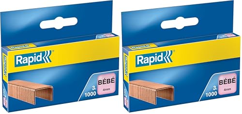 Rapid Agrafes BÉBÉ, Longueur 4 mm, 3000 agrafes, Agrafe... - Bébé & Puériculture en promo à 5.20€