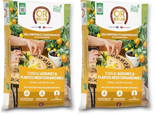 Or Brun Terreau Agrumes & Plantes Méditerranéennes... - Jardin & Extérieur Amazon France à 15.00€