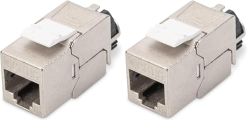DIGITUS Connecteur Keystone Cat.6A Blindé 500 MHz Gris (Lot... - Amazon France à 8.36€