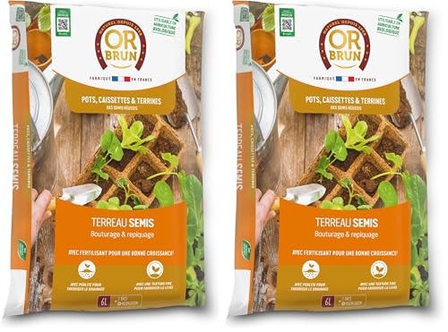 Or Brun Terreau Semis - 6L - Améliore Le Drainage... - Jardin & Extérieur Amazon France à 13.90€