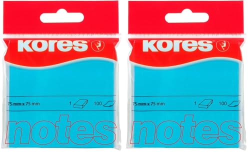 Kores - Notes Autocollantes Bleues, Bloc-Notes Autocollant... en promo à 2,96€ (-66%) sur Amazon FR