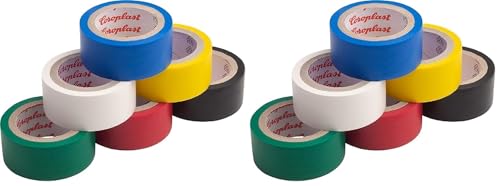Meister Nastro isolante 3,3 m x 19 mm, 6 pezzi, colori... - Mode & Vêtements Amazon Italie à 12.28€