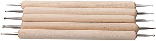 5 pz Doppia Estremità Manico in Legno Dotting Tools Set DIY... - Bricolage & Outils Amazon Italie à 0.99€