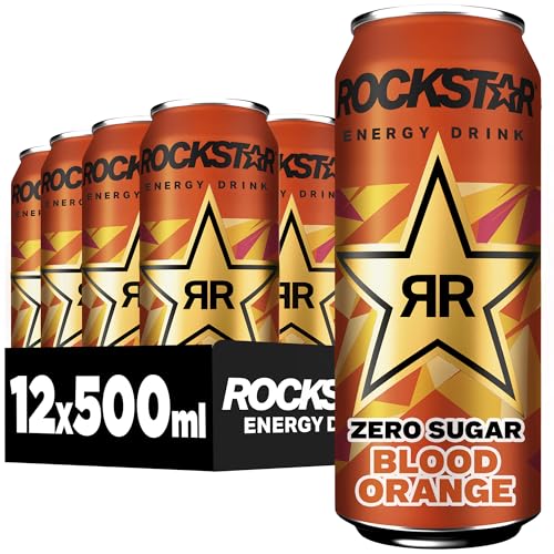 Rockstar Energy Drink Blood Orange - Zero Sugar... - Nouvelle promo Amazon à 10.00€