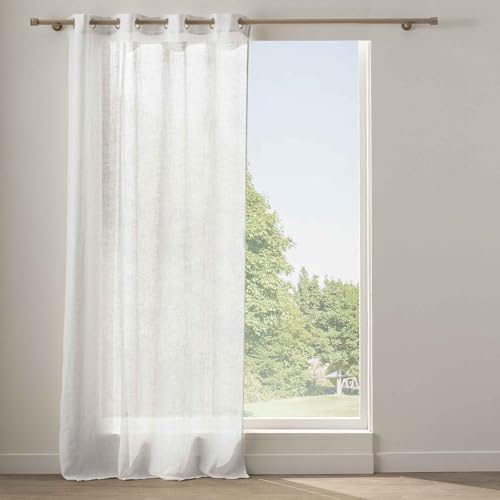 Douceur d'Intérieur, Voilage à Oeillets (140 x 240 cm) Yoko... - Auto & Motorcycle Amazon France à 14.99€