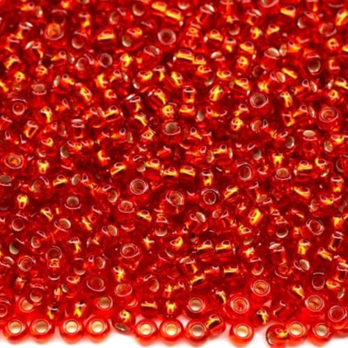 10/0 97050 Preciosa Tschechische Glas Rocailles Silberkern... - Loisirs Créatifs en promo à 3.40€