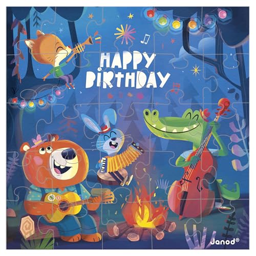 Janod - Tarjeta de cumpleaños Puzzle - Tarjeta Regalo... - Jouets & Jeux Amazon Espagne à 4.99€