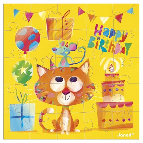 Janod - Tarjeta de cumpleaños Puzzle - Tarjeta Regalo... - Jouets & Jeux Amazon Espagne à 4.99€