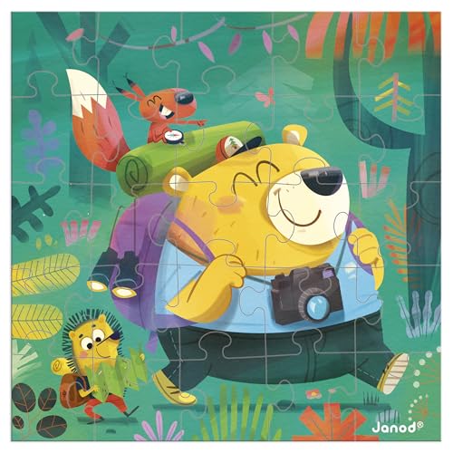 Janod - Carte de Vœux Puzzle - Carte Cadeau Puzzle 25... - Sports & Fitness en promo à 4.99€