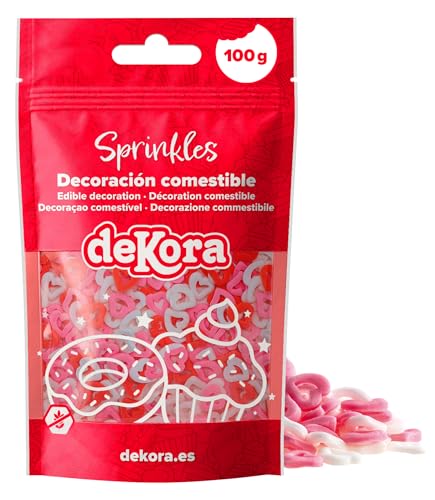 dekora – Zuckerstreusel Herzen Hohl, 100 g – Essbare... - High-Tech & Électronique en promo à 2.62€