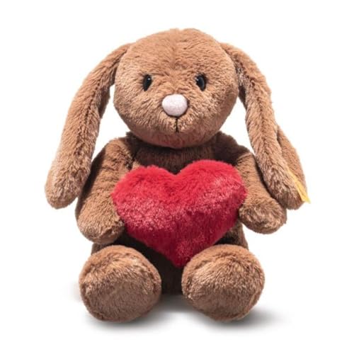 Steiff Hoppie Hase mit Herz 16cm braun, Plüschtier Hase mit... - Jouets & Jeux en promo à 15.00€