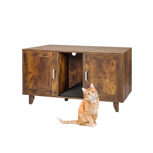 Relaxdays Meuble pour litière XXL, 2 Compartiments... - Home & Kitchen Amazon France à 69.99€
