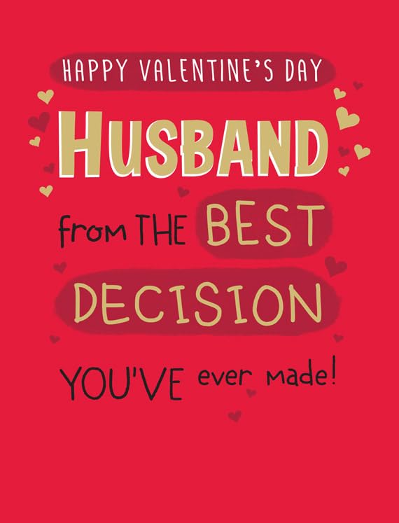 Valentines Day Card, Happy Valentines Day Husband - 8 x 6... - High-Tech & Électronique Amazon Royaume-Uni à 1.63€