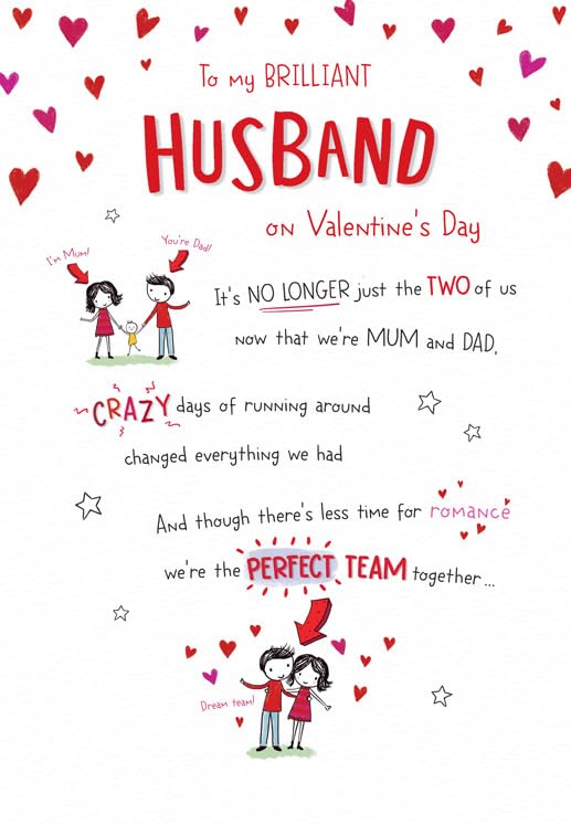 Valentines Day Card, To My Brilliant Husband - 9 x 6 inches... - High-Tech & Électronique Amazon Royaume-Uni à 2.35€